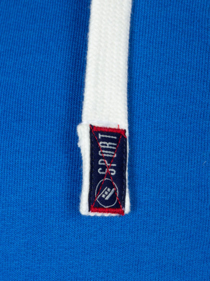 Rucanor Sydney sweatshirt hood unbrushed heren blauw maat L