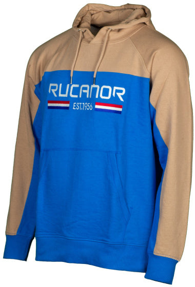 Rucanor Trevor sweater hoodie heren blauw beige maat M