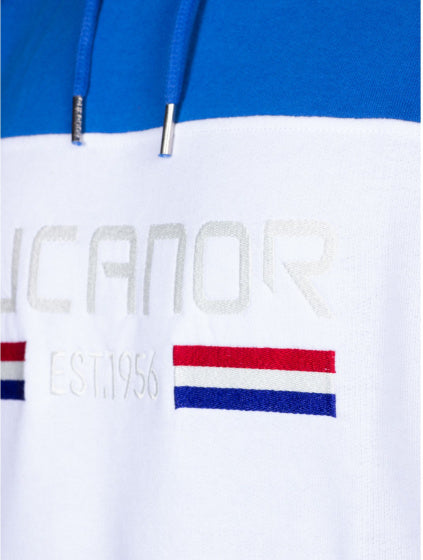 Rucanor Trevor sweater hoodie heren blauw wit maat L