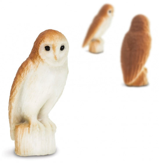 Safari Kerkuilen speelfiguren 2 cm bruin wit 192-delig