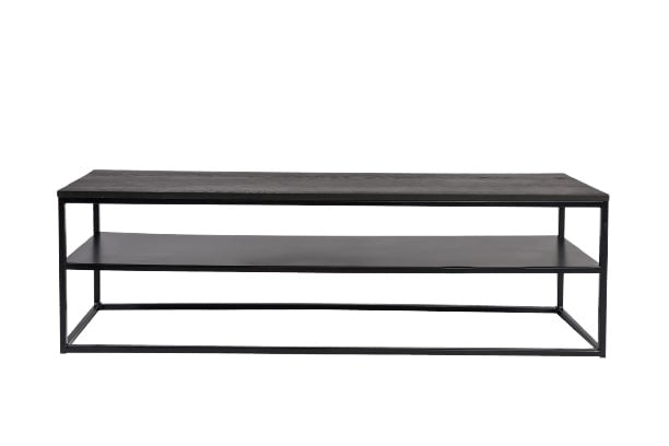 Sense' living Jackson dressoir 160 x 40 cm hout RVS zwart
