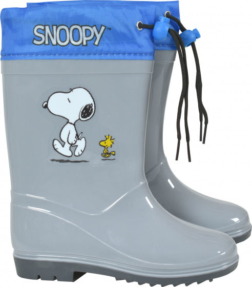 Peanuts Regenlaarzen Snoopy junior PVC grijs blauw maat 30-31
