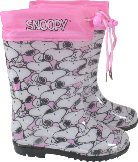 Peanuts Regenlaarzen Snoopy meisjes PVC roze wit maat 24-25