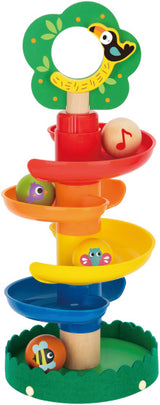 Tooky toy Educatieve Houten Spiraaltoren 18 maanden 10-delig