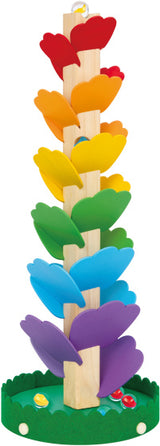 Tooky toy Educatieve Houten Knikkertoren met Melodie 7-delig