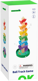 Tooky toy Educatieve Houten Knikkertoren met Melodie 7-delig