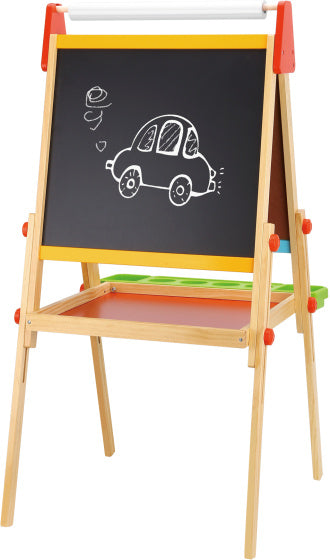Tooky toy 2 in 1 Educatief Schoolbord magneet- krijtbord 56-delig