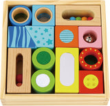Tooky toy Multifunctionele Houten Blokken 12 maanden 14-delig