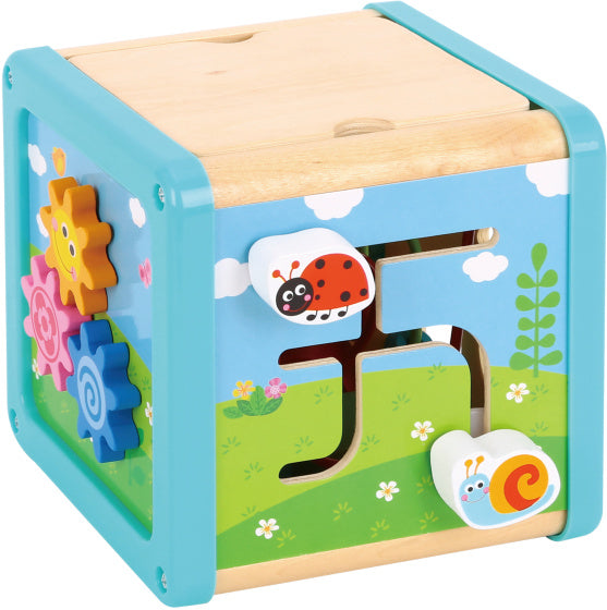 Tooky toy Houten Activiteitenkubus 18 maanden 6-delig