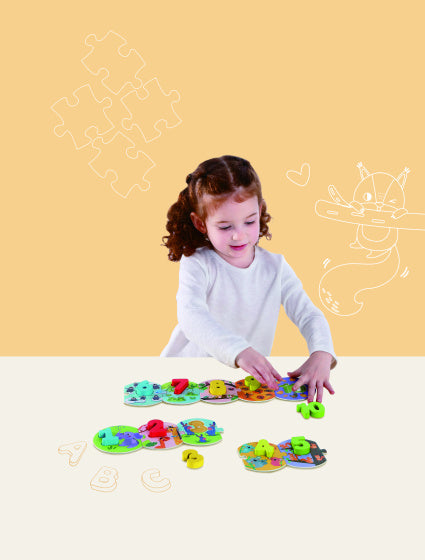 Tooky toy Getallenpuzzel Educatief Houten Speelgoed 20-delig