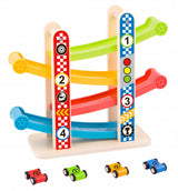 Tooky toy Houten Autobaan met Speelauto's 18 maanden 5-delig