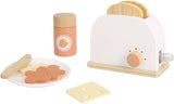 Tooky toy Houten Broodrooster met Accessoires 9-delig