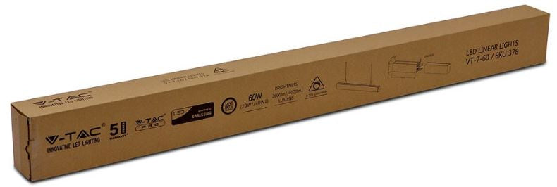 V-tac Hanglamp VT-7-60 Led 120 cm aluminium 60W 4000K zilver