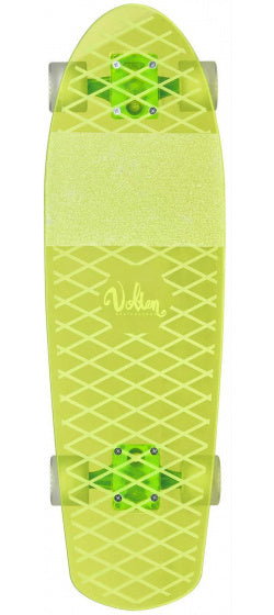 Volten Longboard Neon Clear Yellow 68,5 cm acryl geel