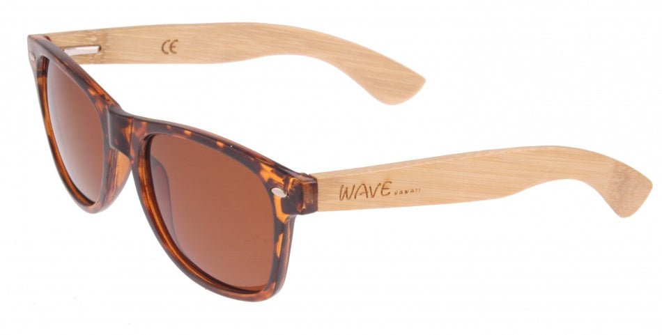 Wave hawaii Zonnebril bamboo Taka unisex blank bruin