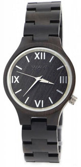 Wave hawaii Horloge Citizen Miyota dames 3,5 cm hout zwart