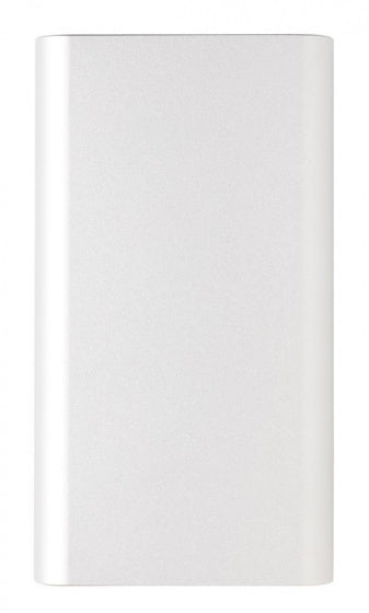 Xd collection Powerbank draadloos 10.000 mAh 12,5 cm alu zilver