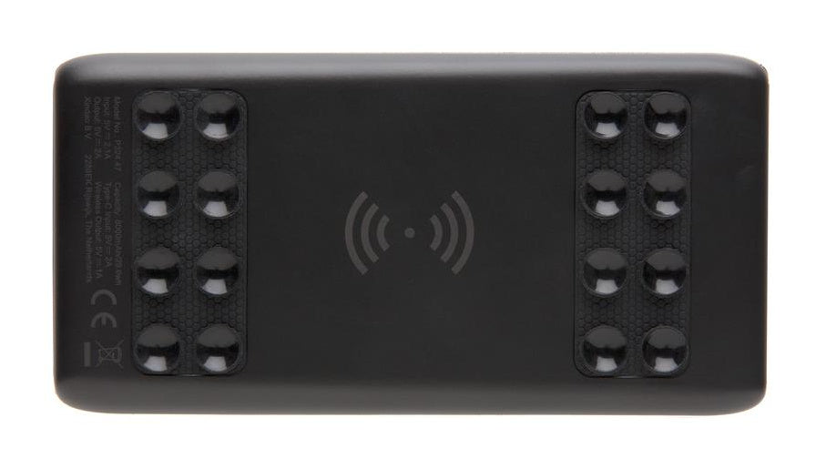 Xd collection Powerbank Light Up 8000 mAh 14 x 7 cm zwart
