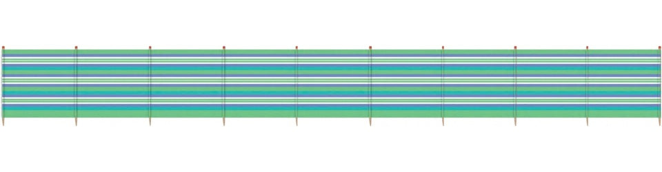 Yello Windscherm 10 palen 120 x 610 cm groen blauw